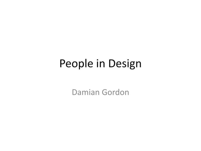 People in Software Design