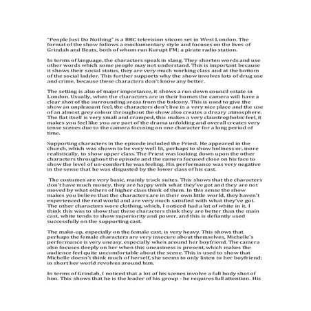 People just do nothing