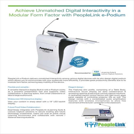 PeopleLink Wireless Digital Conference System | Audio Conferencing | PDF