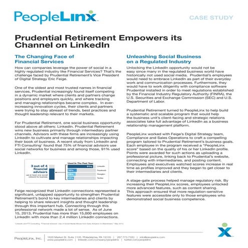 PeopleLinx-Prudential Case Study
