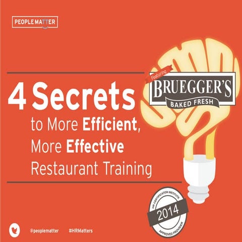 PeopleMatter: 4 Secrets to More Efficient, More Effective Restaurant Training