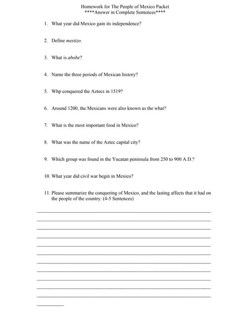 Homework for the south africa (summary) | DOC