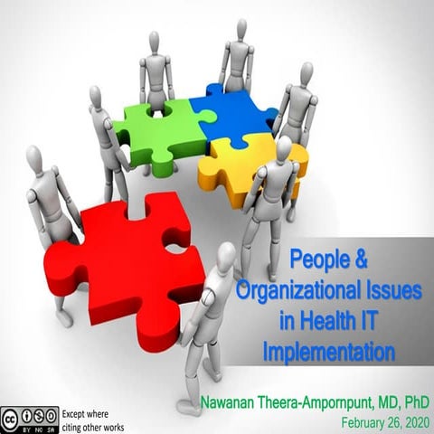People & Organizational Issues in Health IT Implementation (February 26, 2020)