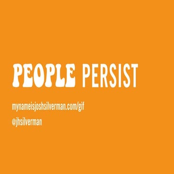 People Persist – Global Innovation Forum (GIF) London UK 2018
