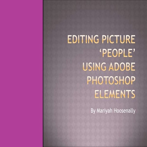 Editing the Image 'People'