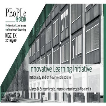 PEoPLe@DEIB: Innovative Learning Initiative: Rationality and on how to collab...