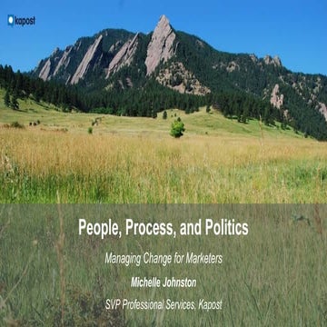People, Process, & Politics: Managing Organizational Change [Webinar]