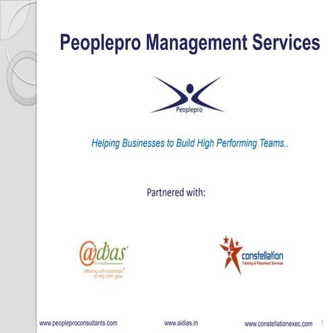 Peoplepro Management Services Pvt. Ltd.