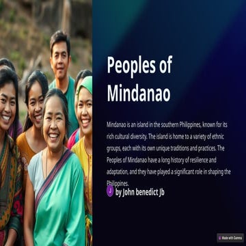 Peoples-of-Mindanao.ppt for the use of education | PPTX