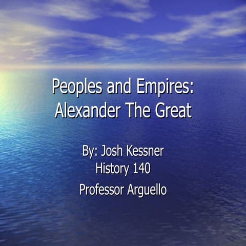 Peoples and Empires
