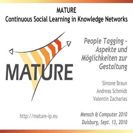 People Tagging - Aspekte und Möglichkeiten zur Gestaltung