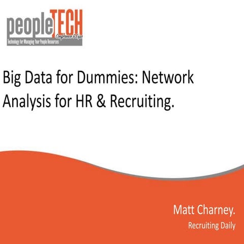 Data Visualization and Social Network Analysis for Recruiting.