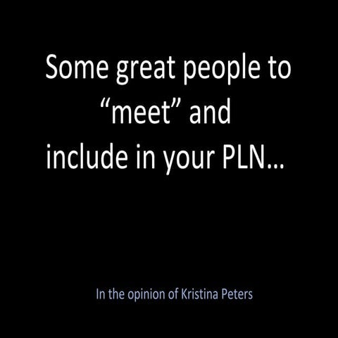 People to Meet PLN