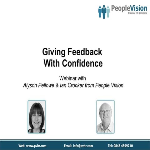 Giving feedback with confidence - People Vision