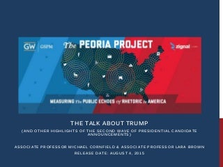 Donald Trump's Effect on Social Media During the Presidential Campaign