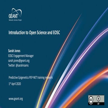 Introduction to Open Science and EOSC