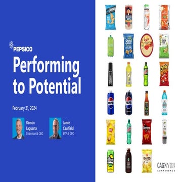 PEPSICO Presentation to CAGNY Conference Feb 2024