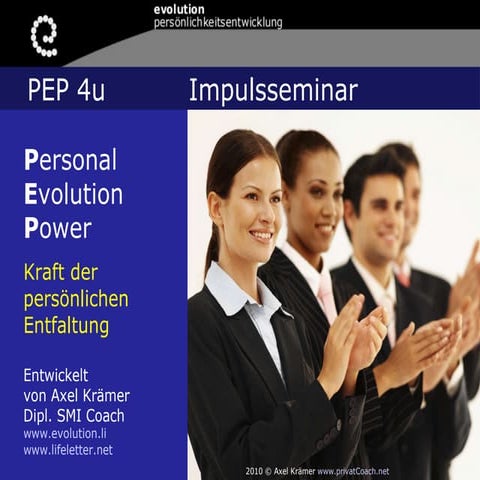 Pep 4u kurs präsentation kurzfassung animiert