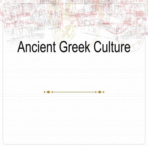 Ancient Greek culture