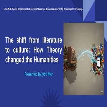 Theory and the Transformation of Humanities | PPTX