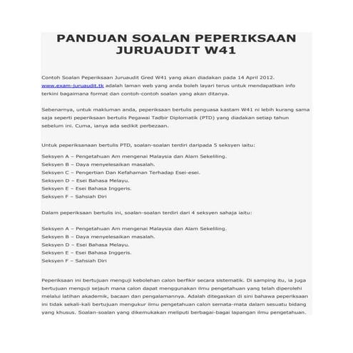 Peperiksaan juruaudit 2012