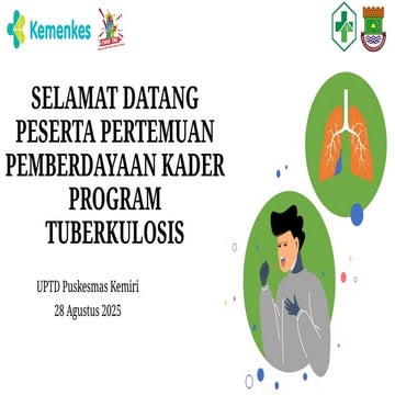 powerpoint presnentasi tuberkulosis untuk kader