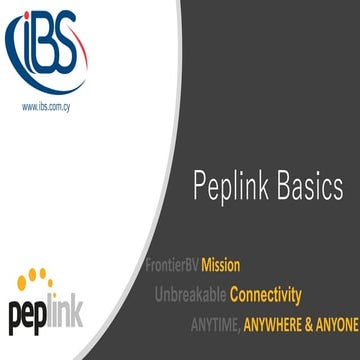Peplink presentation