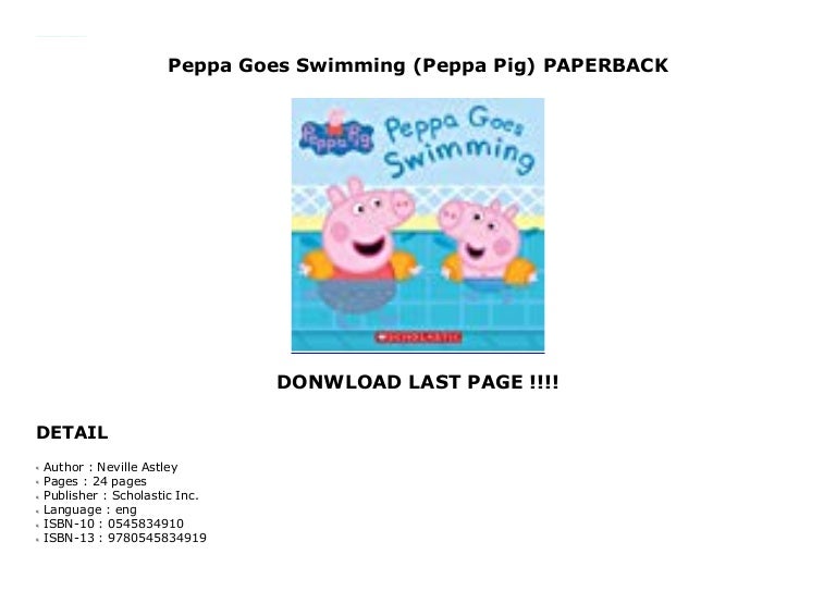 Peppa Goes Swimming (Peppa Pig) AUDIO CD