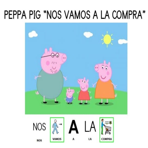 Peppa pig va de compras