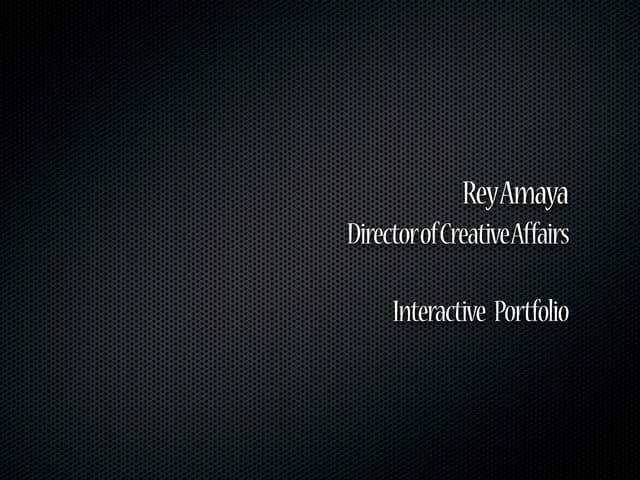 Interactive Portfolio