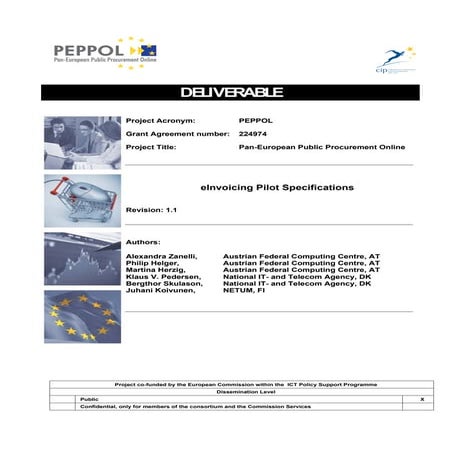 PEPPOL eInvoicing Pilot Specifications