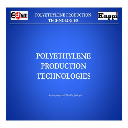PE Production Technology chemical plant.