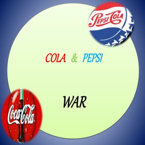 Pepsi & Coca cola war  DR/NAHID FAWI