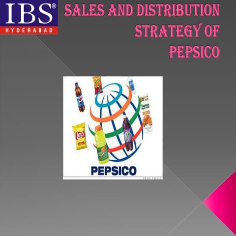 Pepsico   sales and distribution