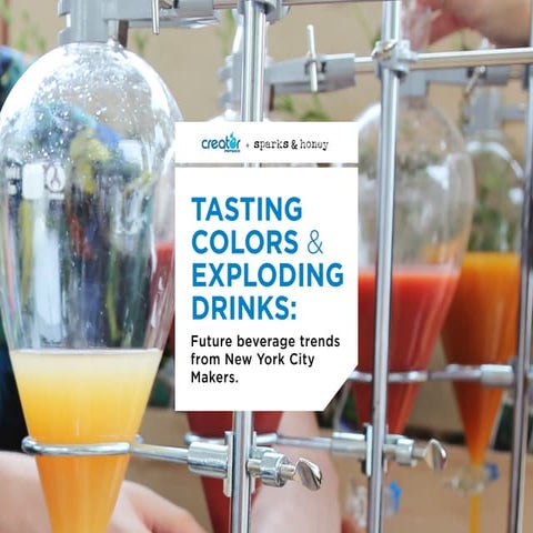 TASTING COLORS & EXPLODING DRINKS: Future beverage trends from New York City ...