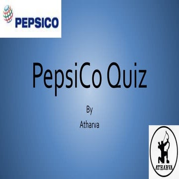 PepsiCo quiz with answers