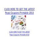 Pepsi coupons printable 2013