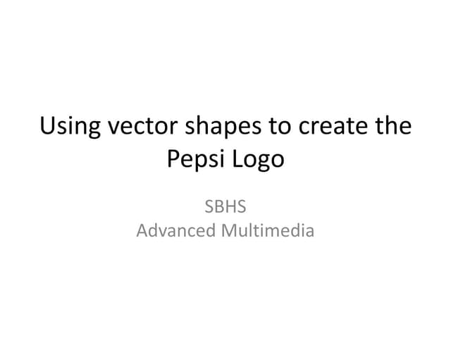 Pepsi vector tutorial