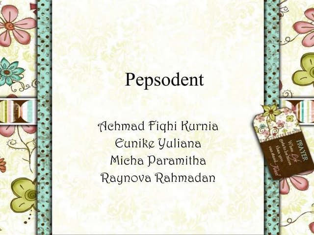 Marketing presentation pepsodent essay 05 picture