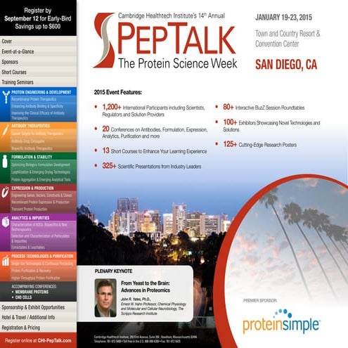 PepTalk the protein science week 2015