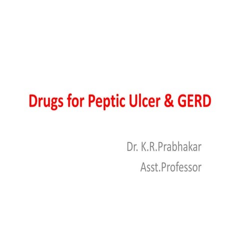 drugs for peptic ulcer