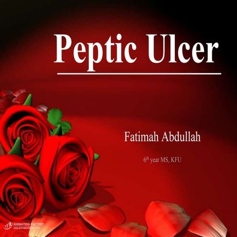 Peptic ulcer