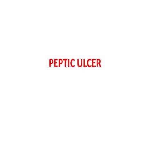 Peptic ulcer