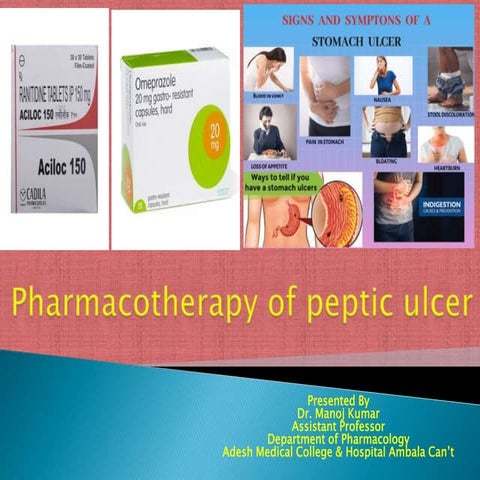  Pharmacotherapy of peptic ulcer