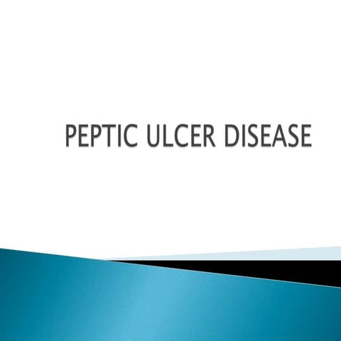 Peptic ulcer disease