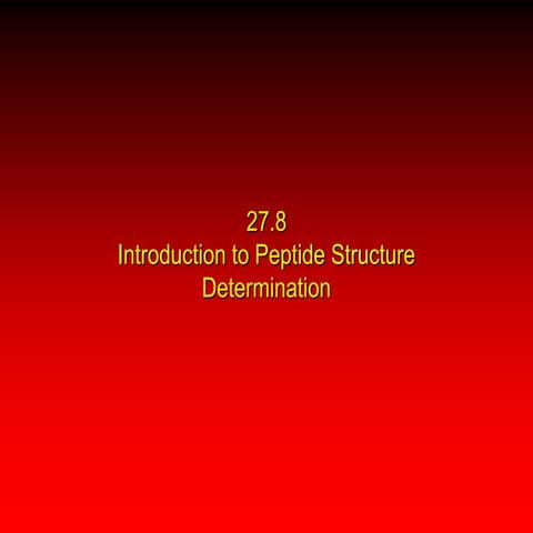Peptide Structure Determination by Different Methods | PPT
