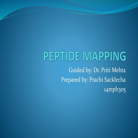 Peptide mapping