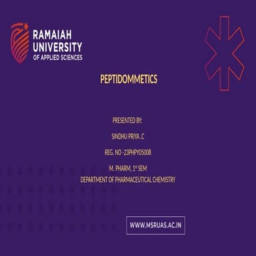 peptides peptidomemetics peptidomemetic.pptx