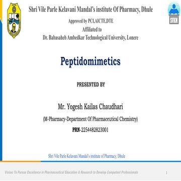 Peptidomimetics by Yogesh.pptx