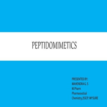 Peptidomimitics